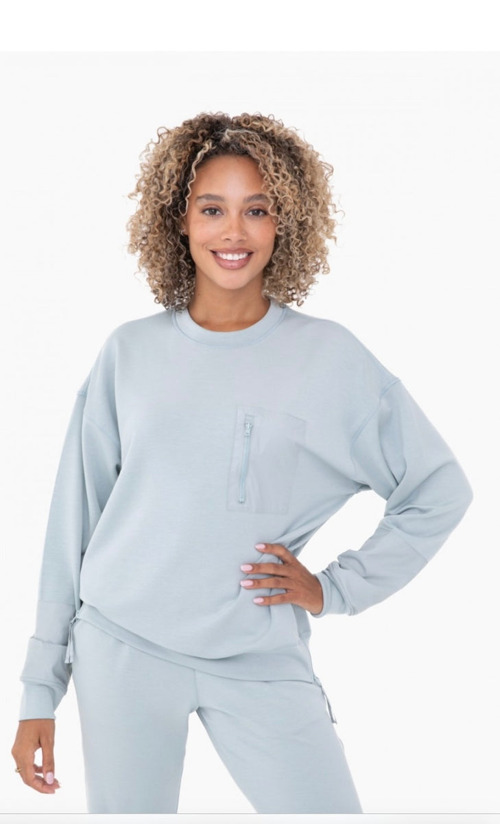 Mono B Crew Neck With Side Zip And Zip Pocket – Thehcrewcompany