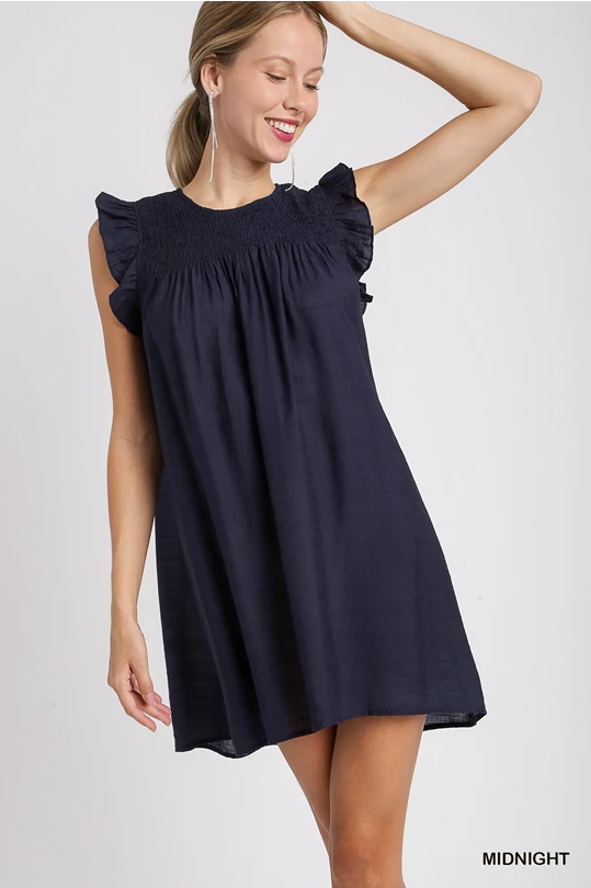 Umgee midnight smock dress