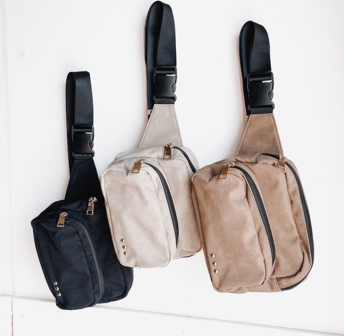 Tuscany Double pocket belt bag/ sling bag