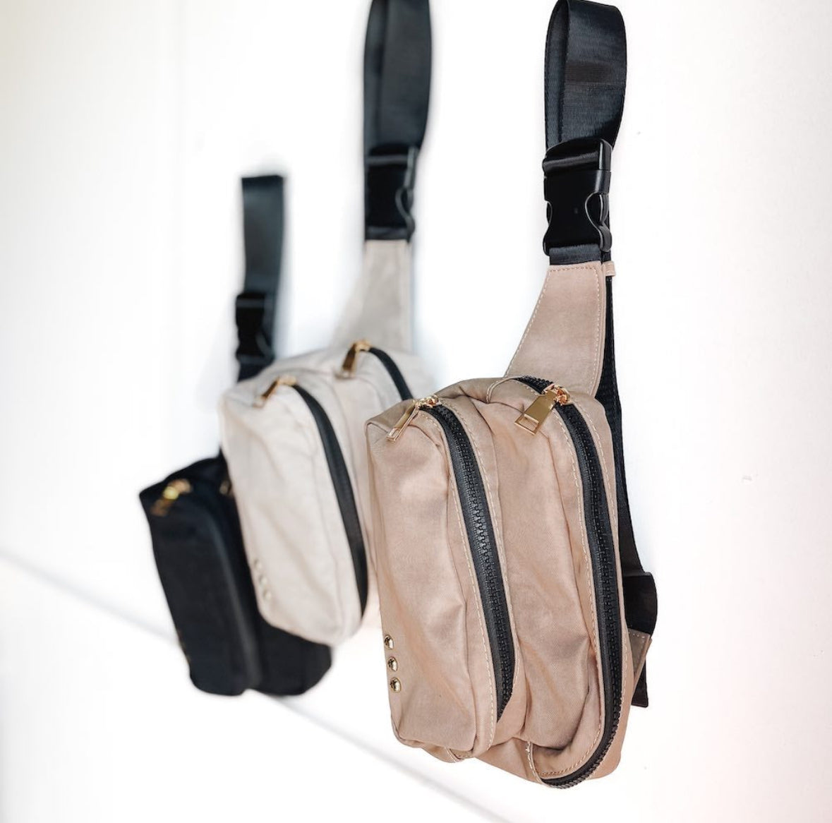 Tuscany Double pocket belt bag/ sling bag