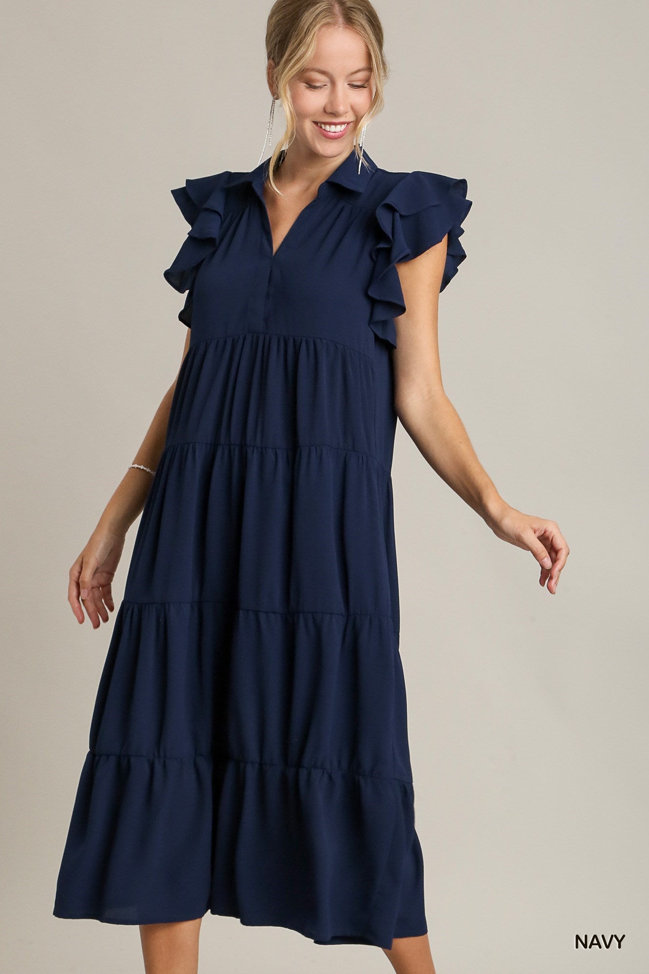 Umgee Weekend Dress- Navy