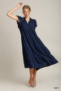 Umgee Weekend Dress- Navy