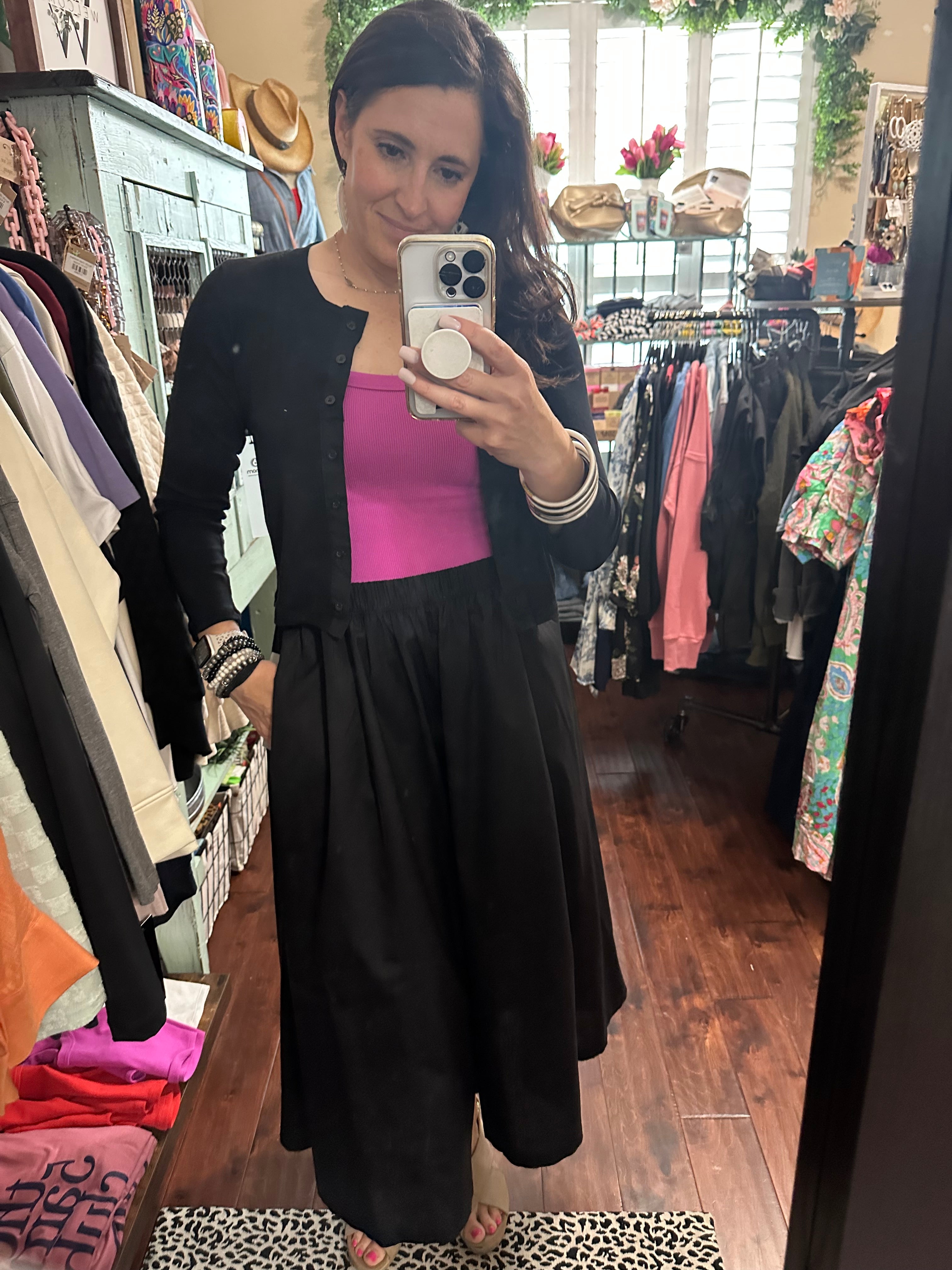 Mono B breeze cardigan and skirt set