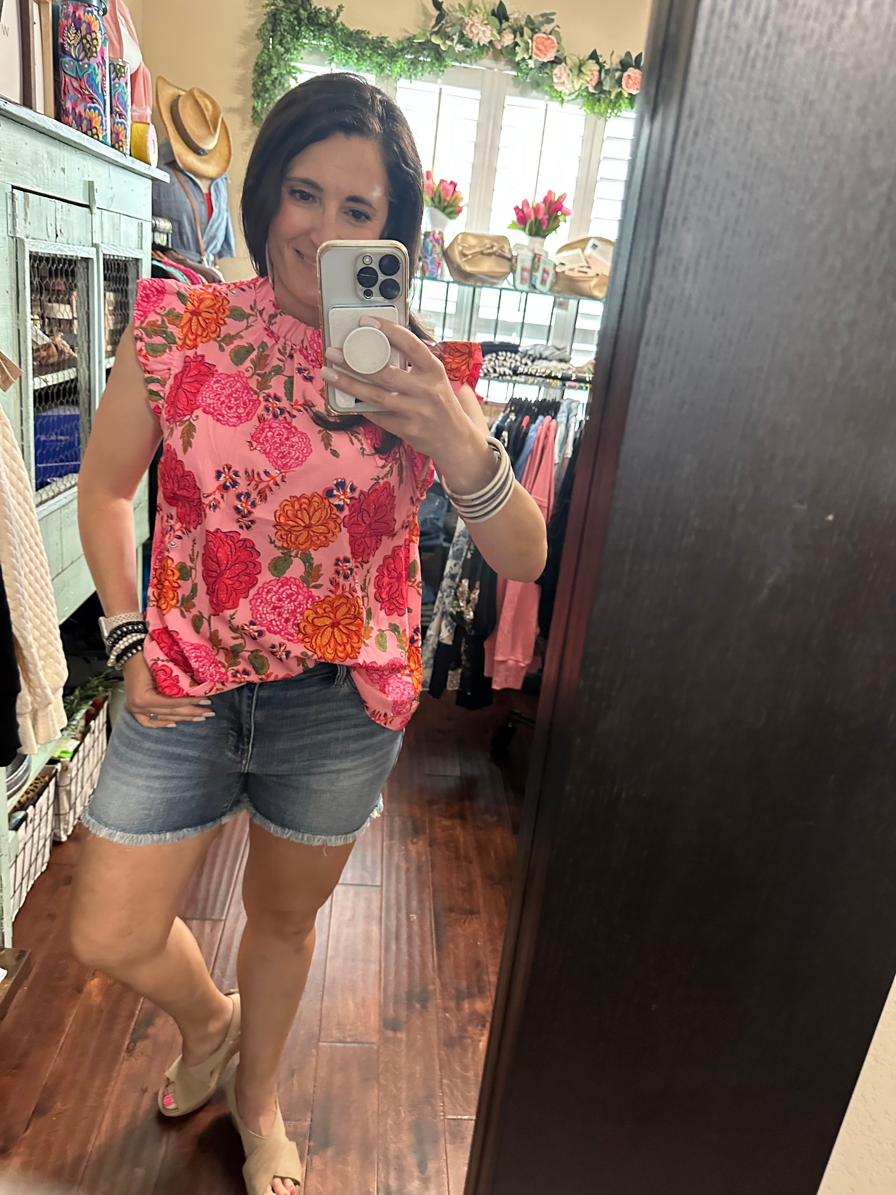 Umgee pink mix summer top