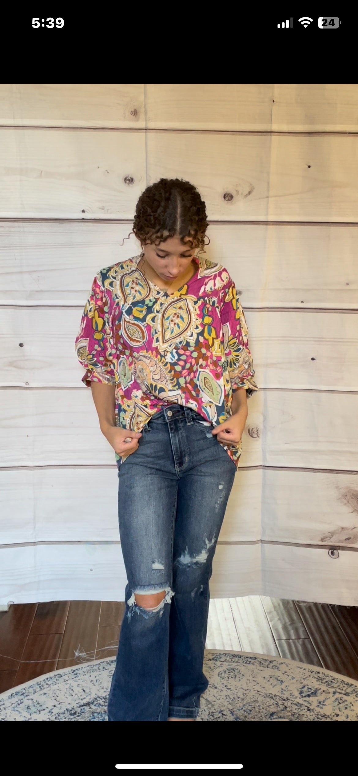 Umgee Jane floral top