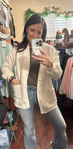 Umgee cream cardigan