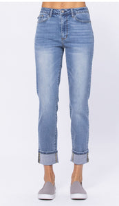 Judy Blue Rachel cuffed boyfriend jeans