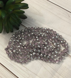 Beaded Necklace- Lavender