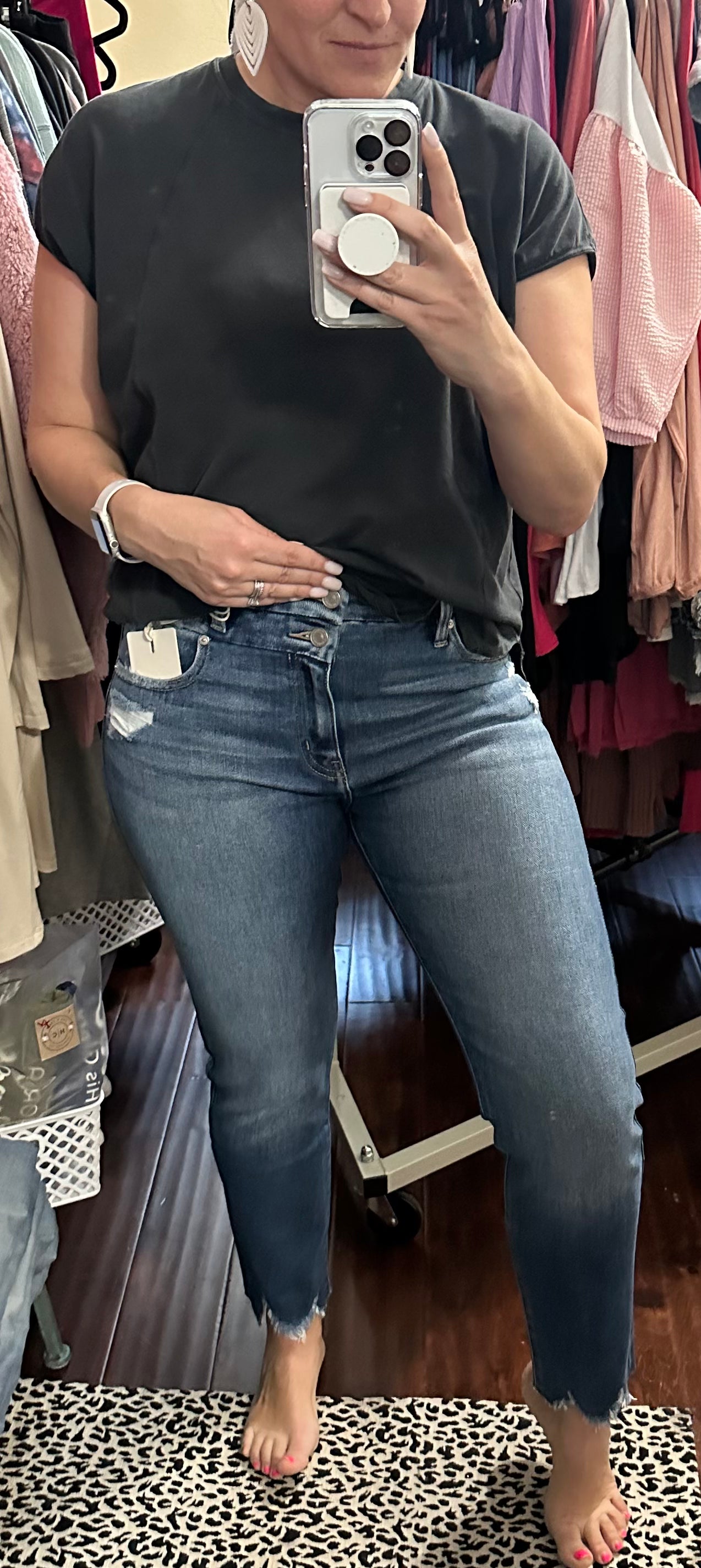 KanCan Cindy slim straight leg jeans
