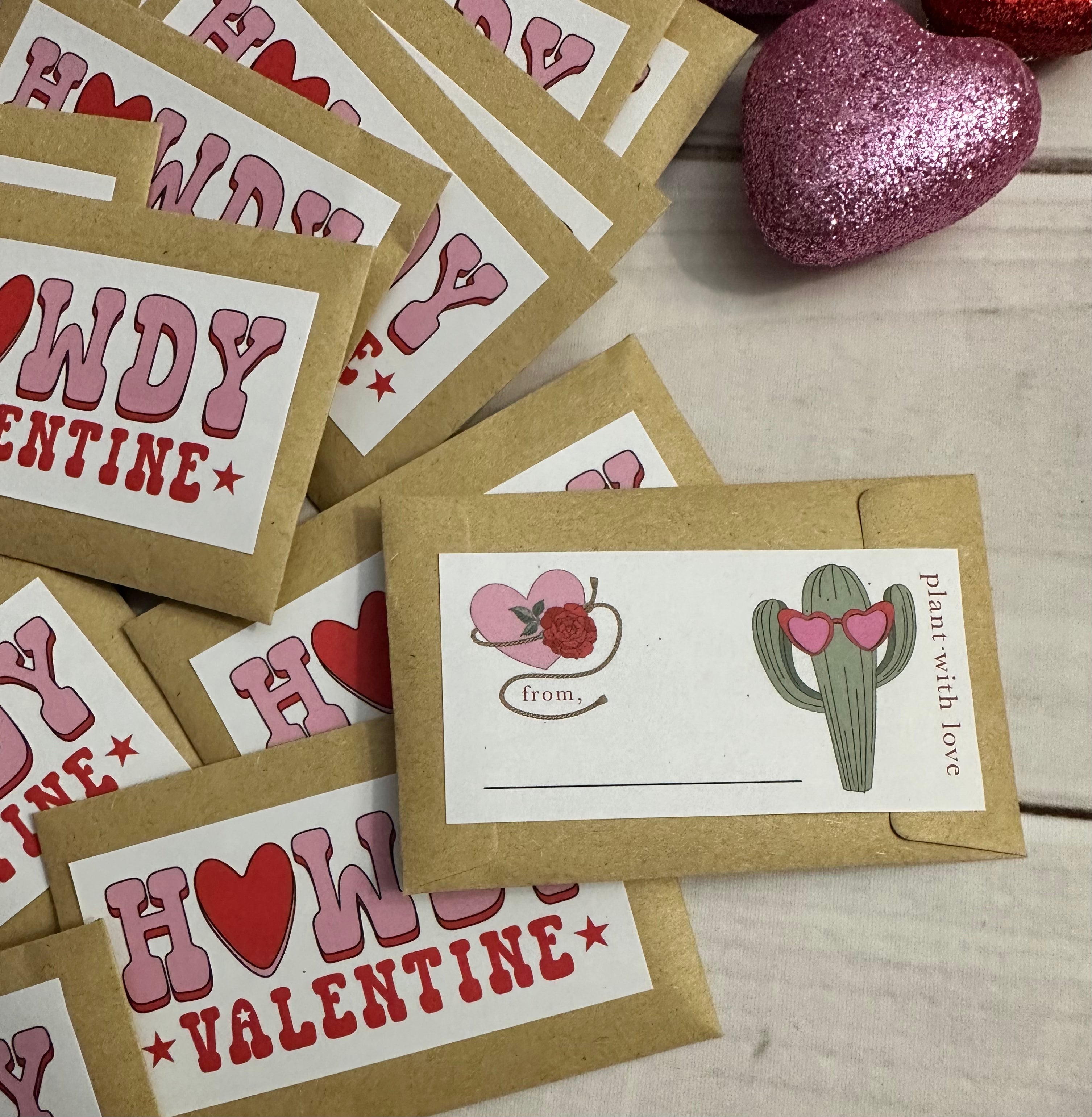 Valentines Card with seeds