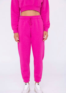 20 Fleece pants/ pink and ivory