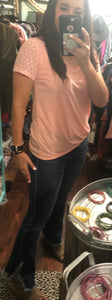 33 KanCan high rise jeans with frayed side slit