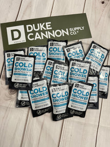 Duke Cannon cold shower wipes