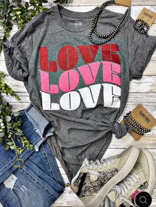 Valentines Love Love Love T-Shirt