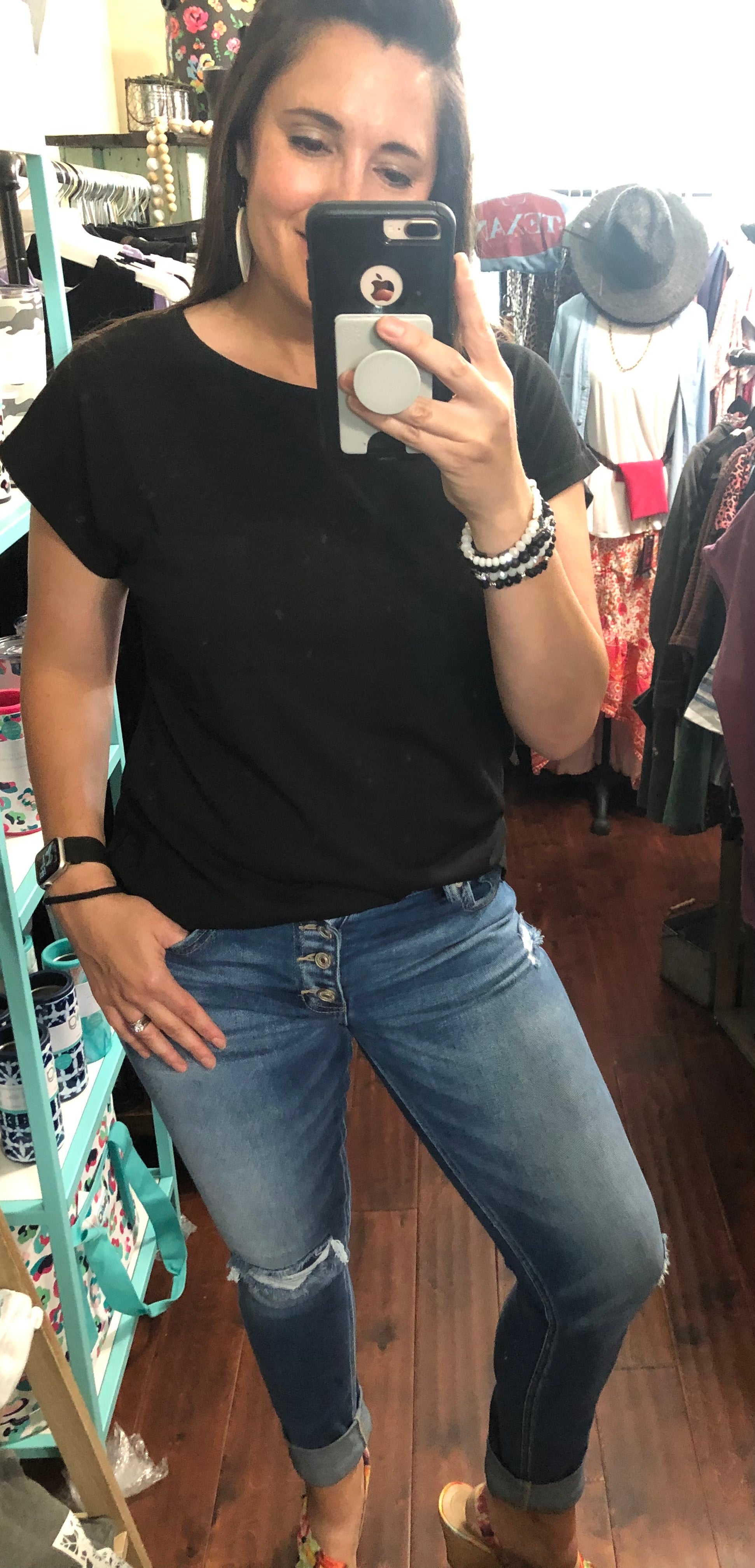 28 KanCan mid rise straight fit button fly jeans