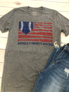 America’s favorite pastime baseball T-shirt