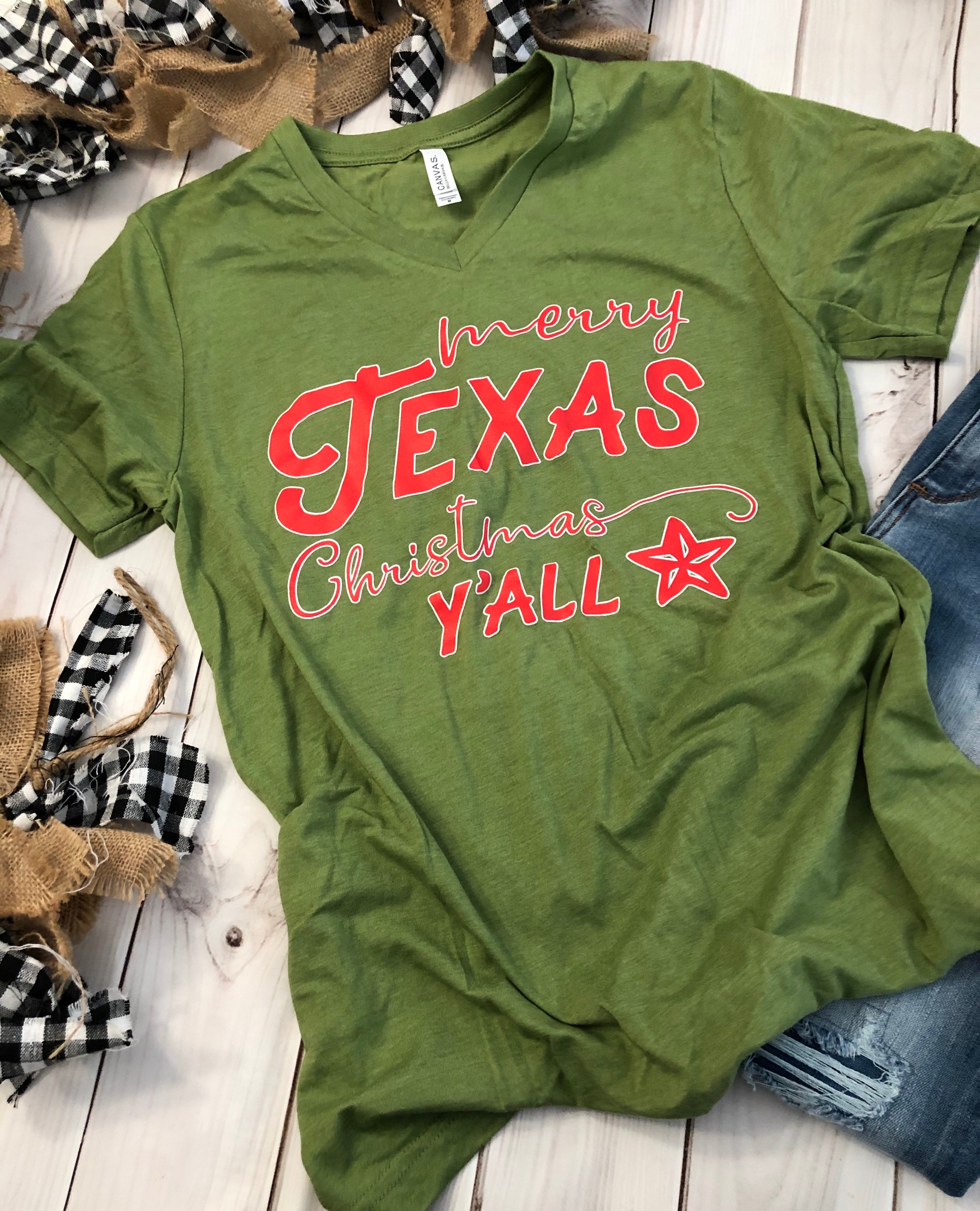 Merry Texas Christmas Y’all T-shirt