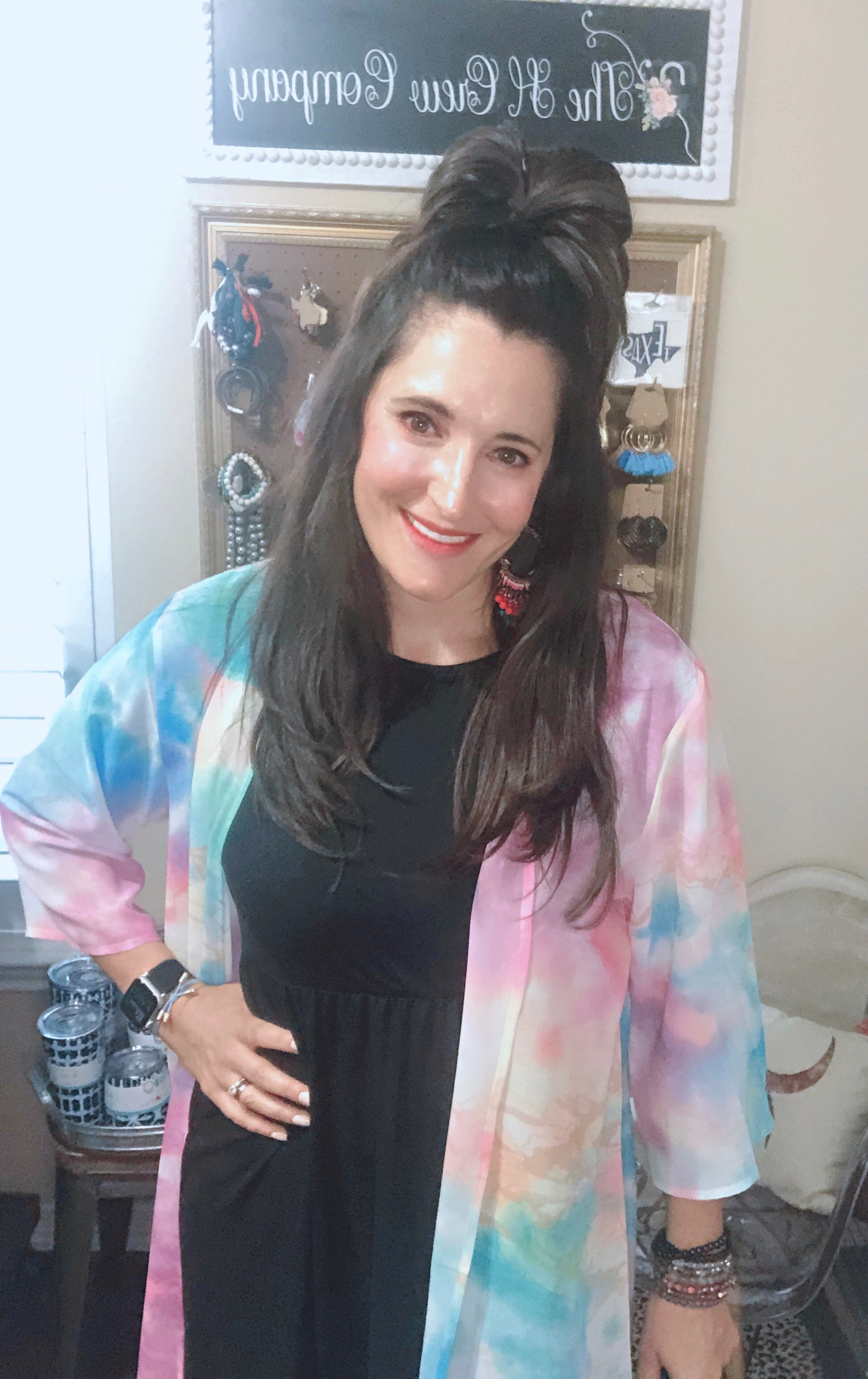 Tie dye kimono