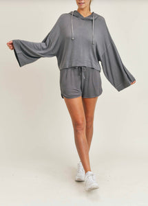 Mono B  mineral washed  lounge shorts