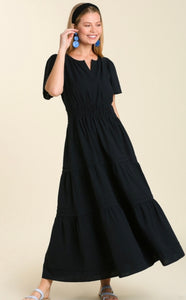 Umgee black vneck dress