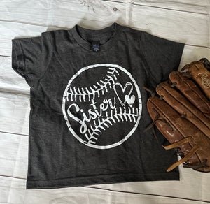 Sister baseball softball youth T-shirt