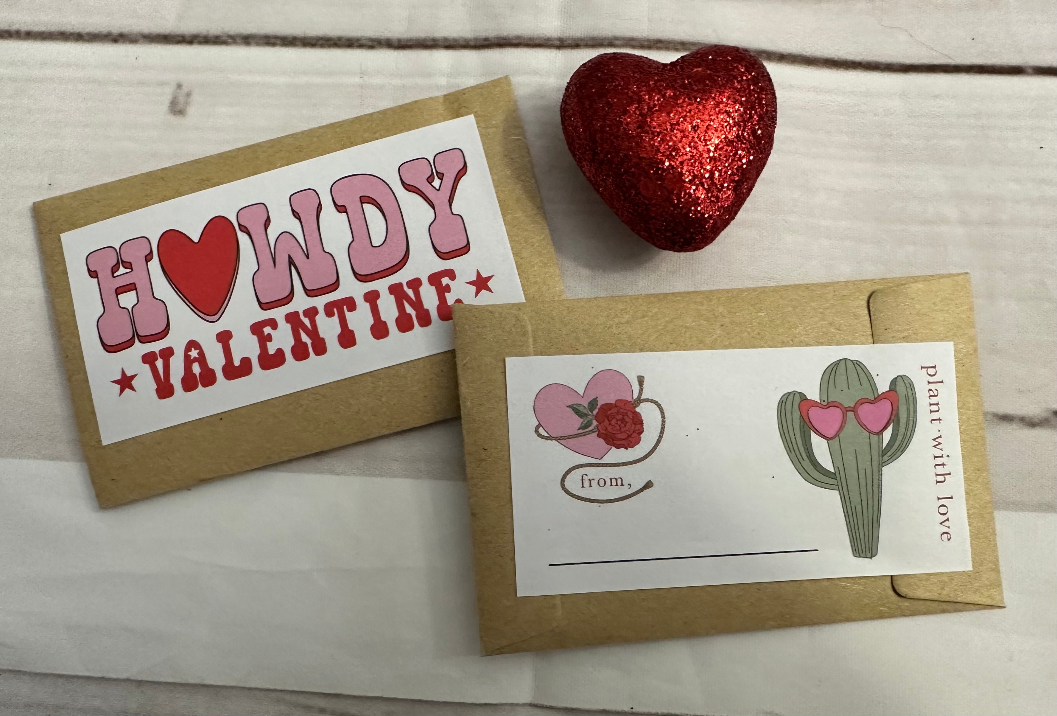 Valentines Card with seeds
